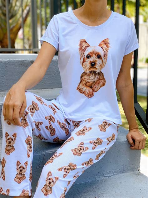 yorkshire terrier pajamas|yorkshire terrier pajamas set.